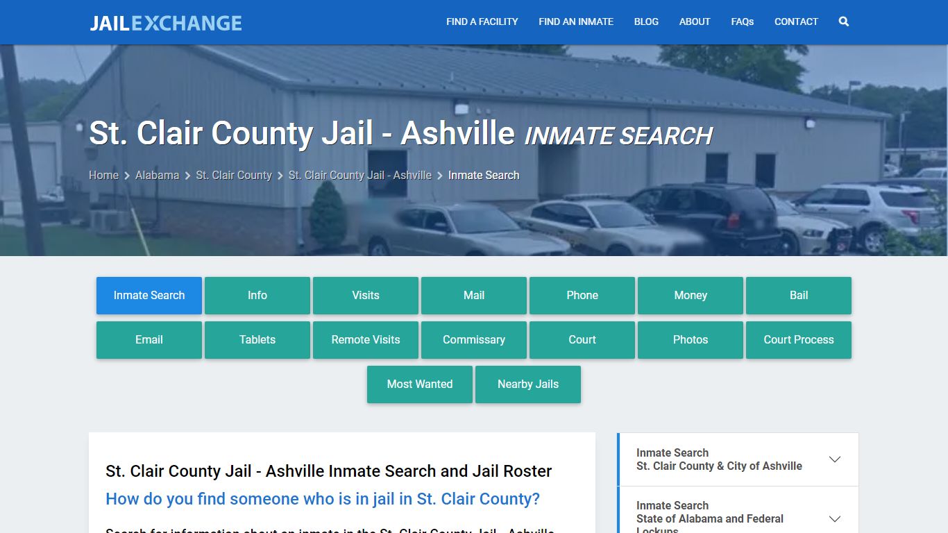 St. Clair County Jail - Ashville Inmate Search - Jail Exchange