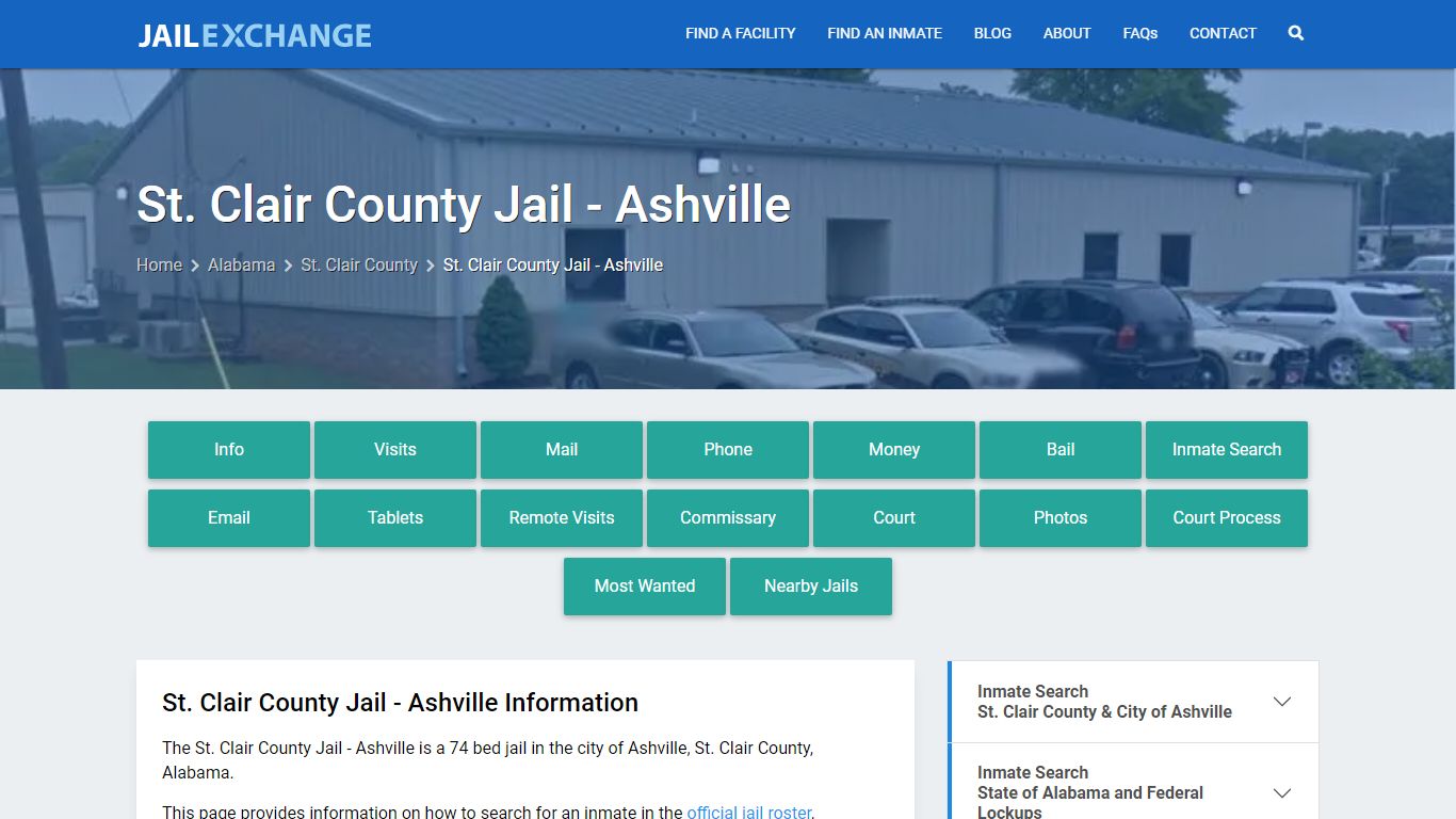 St. Clair County Jail - Ashville, AL Inmate Search, Information